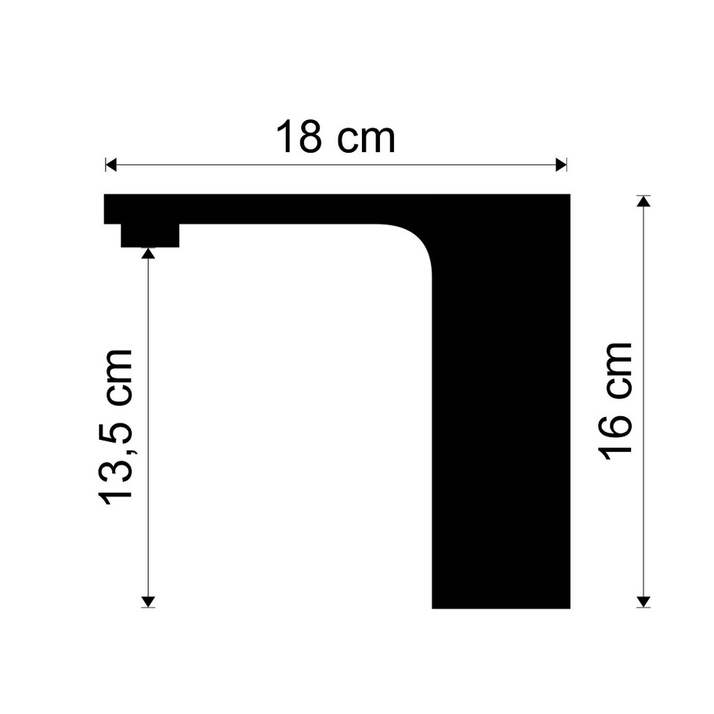 AQUAMIX Fotoselli Kare Lavabo Bataryası Çift Su Girişli, Pilli ve Elektrikli (Siyah) G-1500-2
