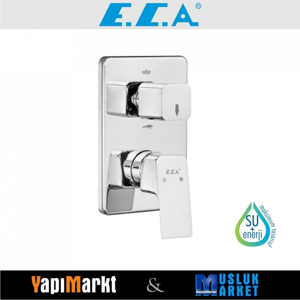 ECA Tiera Ankastre Banyo/Duş Bataryası Sıva Üstü Grubu - 2 Yollu, 102167205-KDE