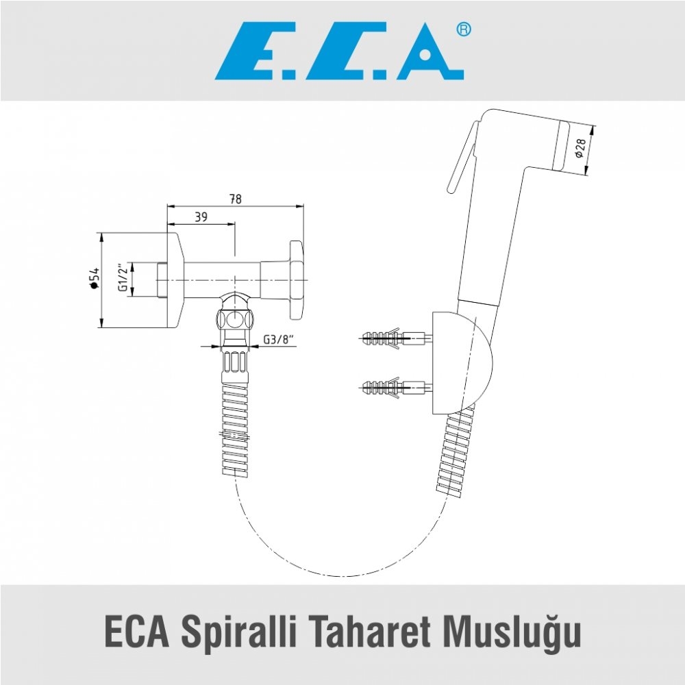ECA Spiralli Taharet Musluğu, 102111084