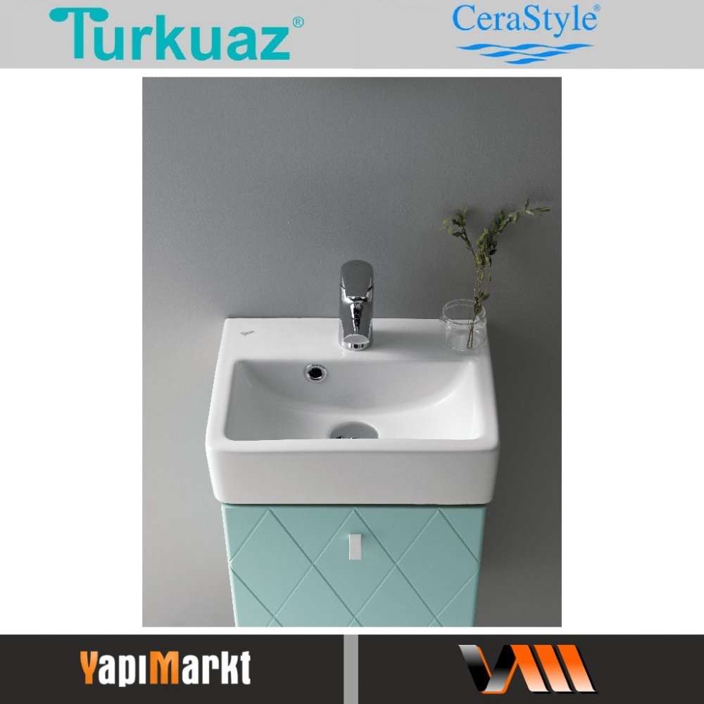 Turkuaz Mini Lavabo 28x37 Cm Fiyati Taksit Secenekleri