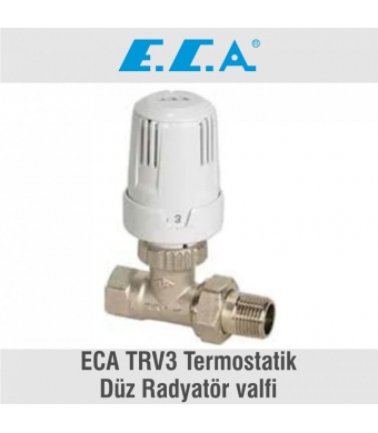 ECA TRV3 Termostatik Düz Radyatör valfi 1/2, 602120532 