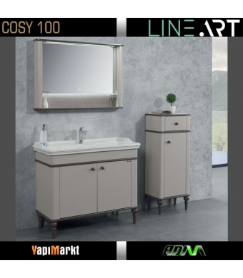 Lineart Cosy 100 Cm. Banyo Dolabı  (Boy Dolabı Dahil Değildir)