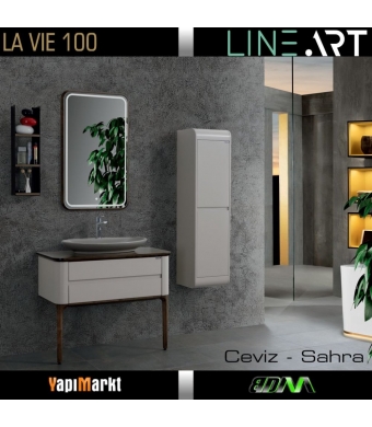 Lineart La Vie 100 Cm. Banyo Dolabı  (Boy Dolabı Dahil Değildir)