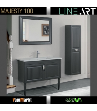 Lineart Majesty 100 Cm. Banyo Dolabı  (Boy Dolabı Dahil Değildir)