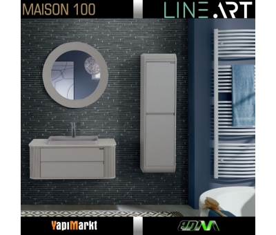 Lineart Maison 100 Cm Banyo Dolabı  (Boy Dolabı Dahil Değildir)