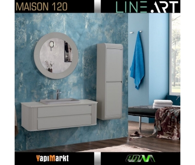 Lineart Maison 120 Cm. Banyo Dolabı  (Boy Dolabı Dahil Değildir)